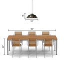 16" W Delano Antique Bronze Metal Pendant Light