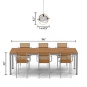 14.625"L Industrial Metal Pendant Light with Gold Accent