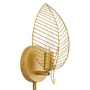 28.75"H Noelle Gold Leaf Shade Plug-In Wall Sconce