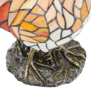 15"H Stained Glass Rooster Accent Lamp