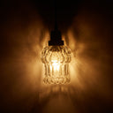 4.5" W 1-Light Luna Glass and Metal Pendant