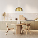 Sibyl 17.75"W Star-Shaped Cutout Gold Pendant Light