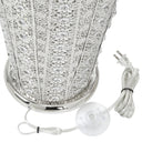 43.5"H Oversized Punched Metal 2-Light Floor Lamp