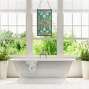26"H Tiffany Style Stained Glass Brandi's Window Panel