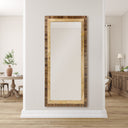 64" Alexis Rectangular Wood and Glass Wall Mirror