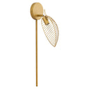 28.75"H Noelle Gold Leaf Shade Plug-In Wall Sconce