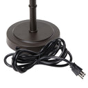 25.25"H Outdoor and Indoor Basket Weave Table Lamp