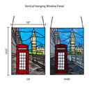 14.5" H London Stained Glass Window Panel