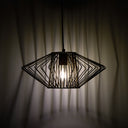 16.5" W Lucy Industrial Gold Open Caged Shade Pendant Light