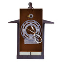 11.75"H Mission 1-Light Stained Glass Oil Rubbed Bronze Outdoor Light Fixture
