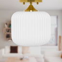 10.25"H Jeanine Globe Ceiling Light