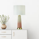 22" H 1-Light Lorida Glass and Metal Table Lamp