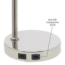 19.5"H Quentin Silver Drum Shade Table Lamp