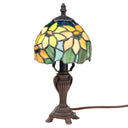 12"H Stained Glass Sunflower Blossoms Accent Table Lamp