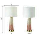22" H 1-Light Lorida Glass and Metal Table Lamp