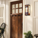 16.25"H Multicolored 1-Light Mission Style Outdoor Sconce