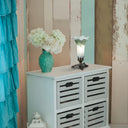 8" H Lily Glass Accent Lamp