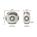 9.5" H Juliette Multicolor Globe Shade Mosaic Glass Accent Lamp