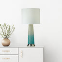 22" H 1-Light Lorida Glass and Metal Table Lamp