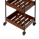 Willamina Wood and Metal Storage Cart