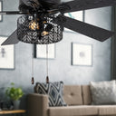 Aria River of Goods Black 52 in. Ceiling Fan With 2 LED Lights