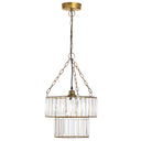 12" W 1-Light Constance Glass and Metal Pendant