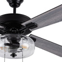 52"W Liza Black 4-Blade LED Ceiling Fan
