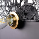 24" H Modern Black Indoor Plug In Wall Sconce