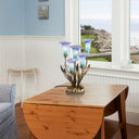 20"H Hand Blown Glass 5 Calla Lily Uplight Accent Lamp