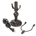 12" H Multicolor Set of Five Stained Glass Mini Accent Lamps