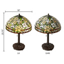 25.75" H Daffodil Tiffany-Style Stained Glass Table Lamp