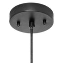 14.625"L Industrial Metal Pendant Light with Gold Accent