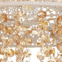 12.5"H Jeweled Blossoms Hanging Lamp