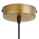10.25" W 1-Light Betsy Rattan and Metal Pendant