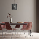 9.75" W 1-Light Westley Black Metal Pendant