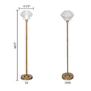 66.5" H Clara Metal & Glass Floor Lamp