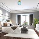 10.25"H Jeanine Globe Ceiling Light