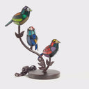 15" H Tiffany-Style Stained Glass Bird Novelty Table Lamp