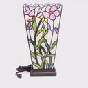 15.5" H Yara Multi Colored Stained Glass Vase-Shaped Table Lamp