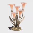 20"H Hand Blown Glass 5 Calla Lily Uplight Accent Lamp