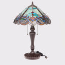 24" H Highclere Victorian Multicolor Tiffany-Style Stained Glass Table Lamp