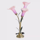 23.5"H Hand Blown Glass 3 Calla Lily Uplight Accent Lamp