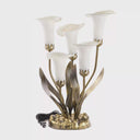 20"H Hand Blown Glass 5 Calla Lily Uplight Accent Lamp