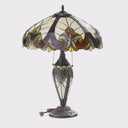 24.5"H Stained Glass Halston Double Lit Table Lamp