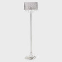 60.5"H Brielle Polished Nickel and Crystal 1-Light Floor Lamp