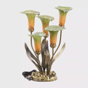 20"H Hand Blown Glass 5 Calla Lily Uplight Accent Lamp