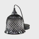 7" W Drake Black Hand Blown Glass Bell Shade Pendant Light