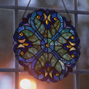 12"H Stained Glass Halston Window Panel