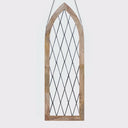 48" H Cathedral-style Diamond Shaped Beveled Glass Window Panel