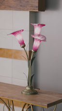 23.5"H Hand Blown Glass 3 Calla Lily Uplight Accent Lamp